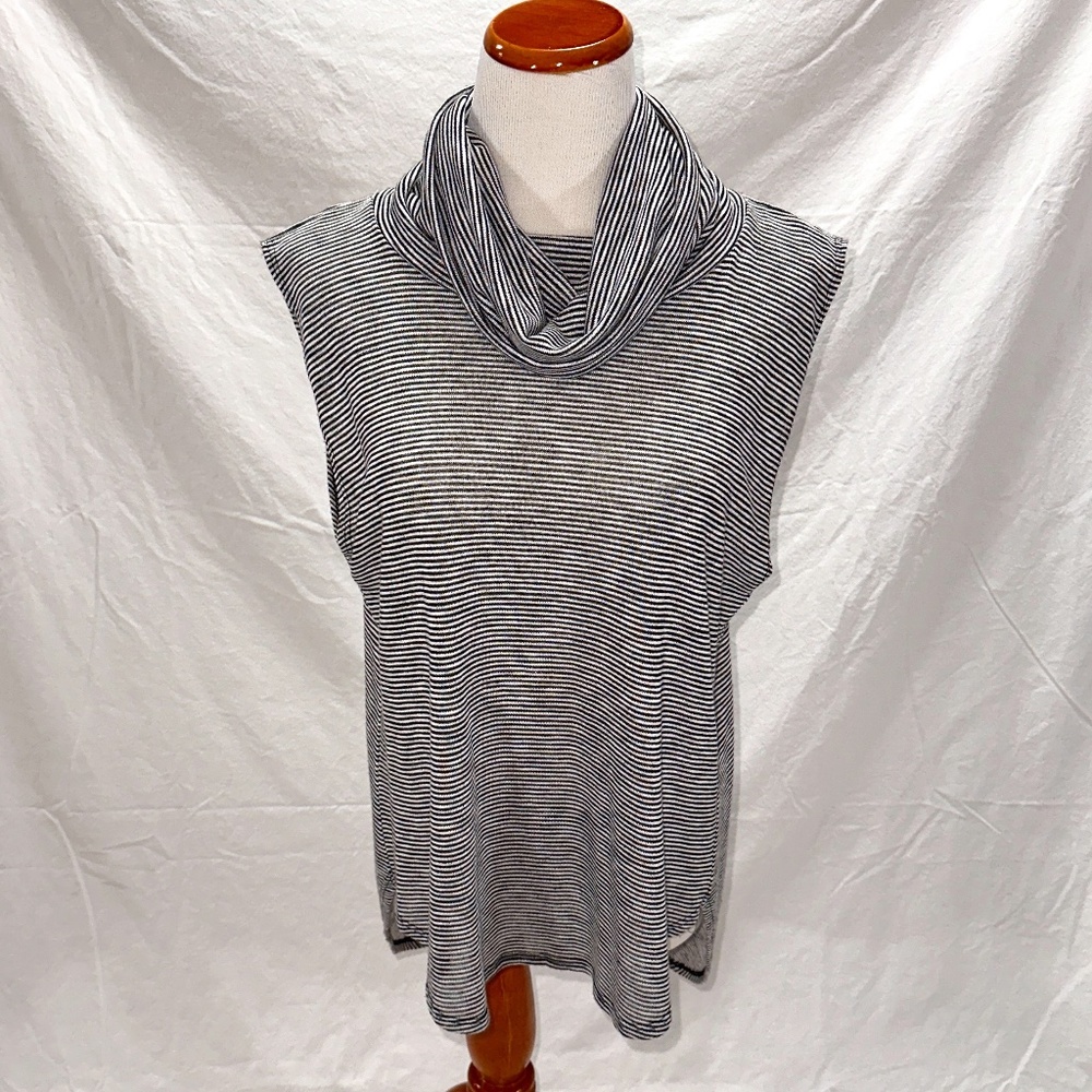 Karlie - Cowl Neck Sleeveless Tunic Top